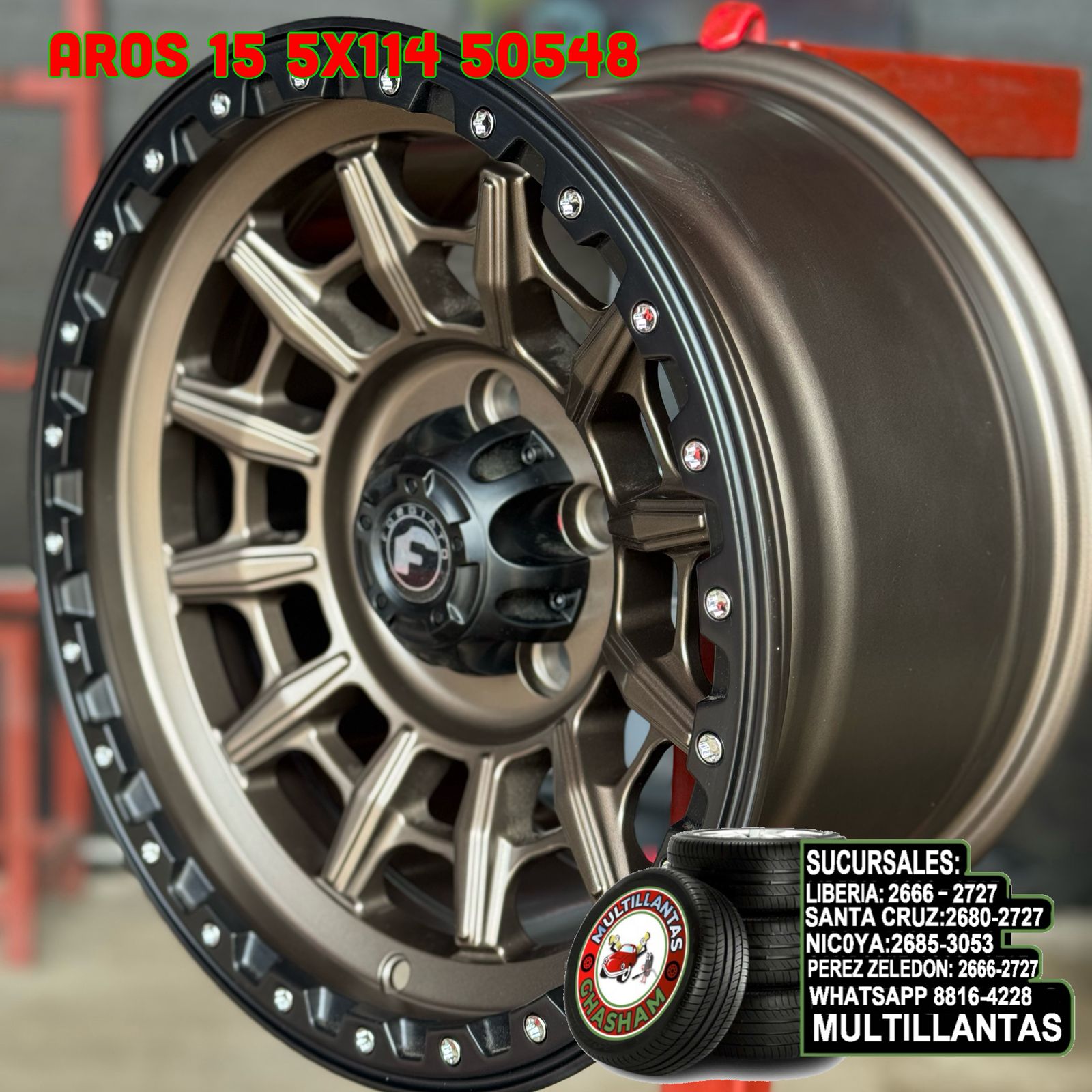 AROS # 15X8 5X114.3 ET0 BR-B 50548I